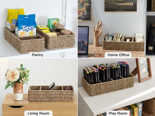 StorageWorks Open Home Storage Wicker Baskets