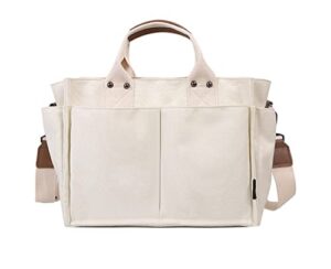 tote bag women hobo handbag canvas shoulder bag satchel retro crossbody bag purse multiple pocket large capacity