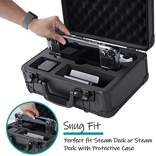 D DACCKIT Carrying Case for Steam Deck - Storage Case for Steam Deck Console & Accessories