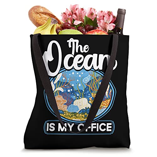 Marine Biologist The Ocean Is My Office Science Biology Tote Bag