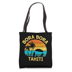 travel bora bora tahiti vacation souvenir tote bag