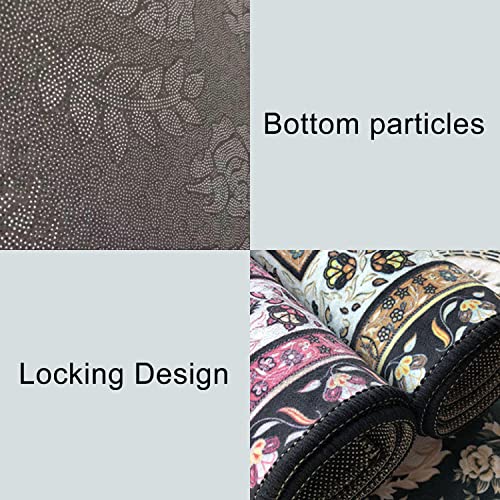 Area Rugs Living Room Bedroom Nursery Room Door Entrance Home Decoration Green Seamless Bow tie Watercolor for a Wedding Vintage a tie for Non-Slip Washable Carpet Floor Mats for Indoor Outdoor