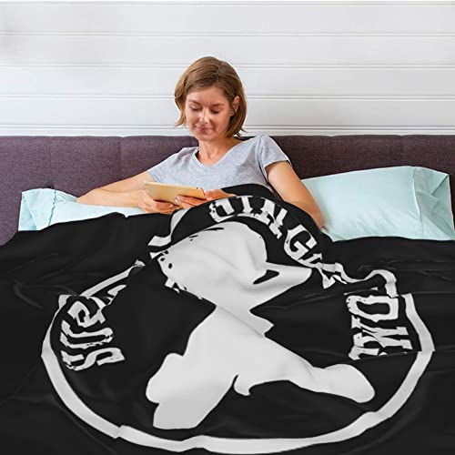 NUTTAG I Support Single Moms Throw Blanket Lightweight 80x60 Inches Fleece Throw Blankets for Bed Couch Living Room All Seasons Air-Conditioning Quilt