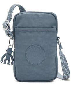 kipling women’s tally minibag, lightweight crossbody mini, nylon phone bag, brush blue