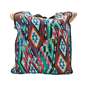 Fwosi Canvas Tote Bag - Pure Cotton Crossbody Bags for Women & Men, Handmade Print Shoulder Handbags - Lightweight, Durable, Hobo Bags