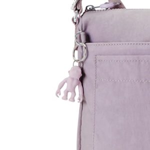 Kipling Women’s Sebastian Crossbody, Super Light, Durable Messenger, Nylon Shoulder Bag, Gentle Lilac