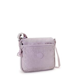 Kipling Women’s Sebastian Crossbody, Super Light, Durable Messenger, Nylon Shoulder Bag, Gentle Lilac