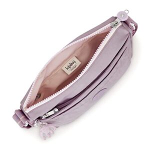 Kipling Women’s Sebastian Crossbody, Super Light, Durable Messenger, Nylon Shoulder Bag, Gentle Lilac