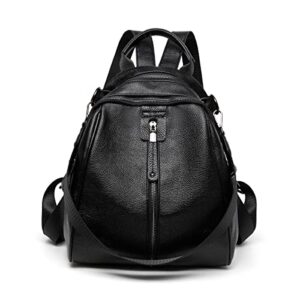 ofihanly small backpack purse for women shoulder bag pu leather medium size fashion ladies cute anti theft travel bag