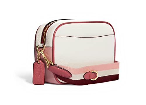 COACH Womens Mini Jamie Camera Bag In Leather (IM/Chalk Multi With Stripe Heart Motif)