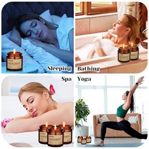 12 Pack Scented Candles Gifts for Women Men Aromatherapy Candle Bulk Soy Candles Gift Amber Jar Candles for Home Scented Stress Relief Relaxing Candle Gift Set