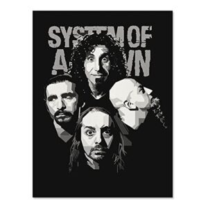poster art painting, system merch of a down canvas print for living room, bedroom, dorm, home, office wall decoration 12 x 18 inch