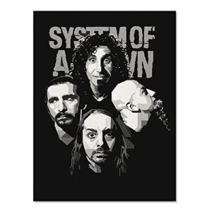 Poster Art Painting, System Merch Of A Down Canvas Print for Living Room, Bedroom, Dorm, Home, Office Wall Decoration 12 x 18 Inch