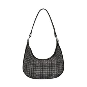 rysmoclr rhinestone hobo bag for women crystal rhinestone clutch purses bling evening bag women’s shoulder handbags crossbody bag