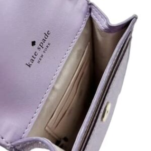 Kate Spade Tinsel Glitter Fabric North South Phone Crossbody Lilac Frost Purple