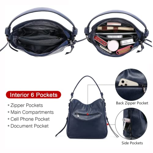 Woman Fashion Tote Bag, Purses and Handbags, Shoulder Bag Top Handle Satchel Bags Purse Set 2pcs (Dark Brown)