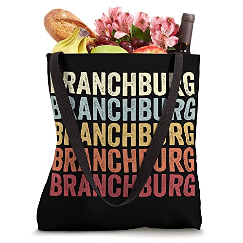 Branchburg New Jersey Branchburg NJ Retro Vintage Text Tote Bag