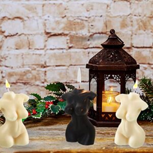 2 PCS Large Body Shaped Candles, Torso Soy Wax Body Candle, Vanilla Scented Aesthetic Candle Home Decoration for Mother's Day Bedroom Bathroom Aesthetic Decoration