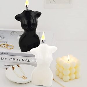 2 PCS Large Body Shaped Candles, Torso Soy Wax Body Candle, Vanilla Scented Aesthetic Candle Home Decoration for Mother's Day Bedroom Bathroom Aesthetic Decoration