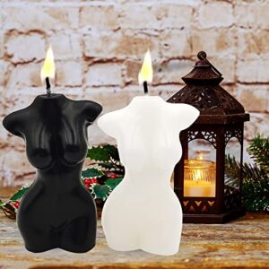 2 PCS Large Body Shaped Candles, Torso Soy Wax Body Candle, Vanilla Scented Aesthetic Candle Home Decoration for Mother's Day Bedroom Bathroom Aesthetic Decoration