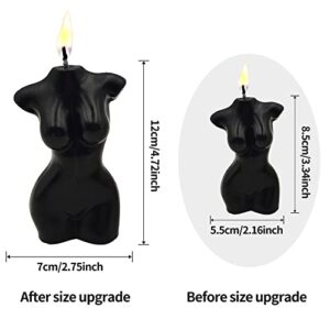 2 PCS Large Body Shaped Candles, Torso Soy Wax Body Candle, Vanilla Scented Aesthetic Candle Home Decoration for Mother's Day Bedroom Bathroom Aesthetic Decoration