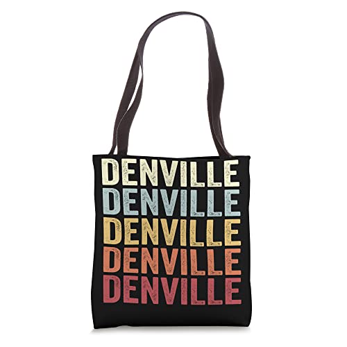 Denville New Jersey Denville NJ Retro Vintage Text Tote Bag