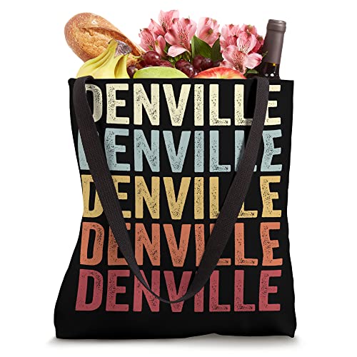 Denville New Jersey Denville NJ Retro Vintage Text Tote Bag