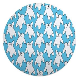 polar bear pattern flannel fleece blankets thermal soft warm throw blanket wrap for bed couch sofa one size