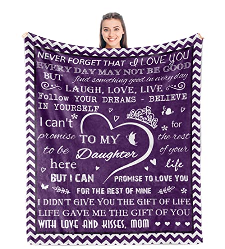 Best Daughter Gift from Mom - Daughter in Law Gifts - Birthday Gifts for Daughter from Mothers - Bonus Daughter Gifts - Daughter Birthday Gifts Ideas - My Daughter Gifts from Mom Blanket 50" x 60"