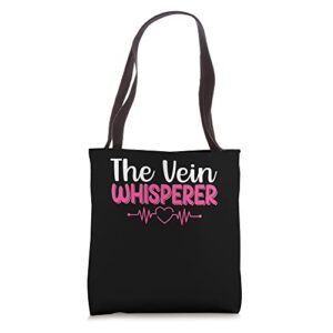 the vein whisperer clinicals study care funny tote bag