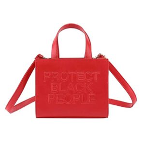 women protect black purse and handbag fashion designer ladies pu leather top handle crossbody satchel shoulder tote bag (red)