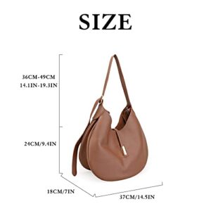 JBB Tote Bags for Women Large Hobo Bag Matte Leather Shoulder Handbags Satchel for School Work Travel