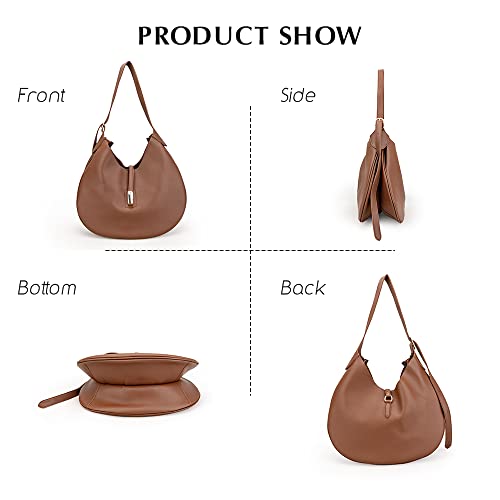 JBB Tote Bags for Women Large Hobo Bag Matte Leather Shoulder Handbags Satchel for School Work Travel