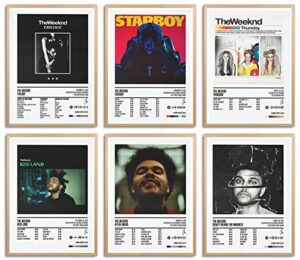 weeknd poster after hours poster starboy music album poster the cover signed limited poster canvas wall art room aesthetics for girl and boy teens dorm decor 8×10 inch unframed