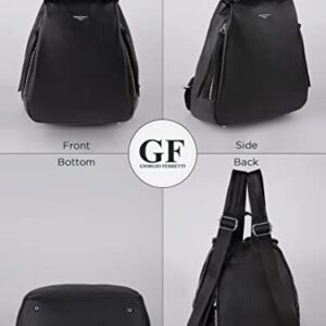 Giorgio Ferretti Soft Genuine Leather Italian Backpack for Women Small Real Leather Backpack Purse