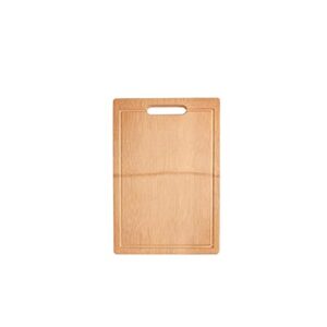 mmooco chopping board, cutting board-bamboo chopping board for kitchen-with juice groove and handle ，for chopping meat, butcher block, veggies & cheese,two sizes (size : medium)