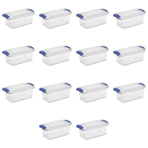 7 Qt. Latch Box Plastic, Stadium Blue, Set of 14 ,QH 242 (Count:14.0)