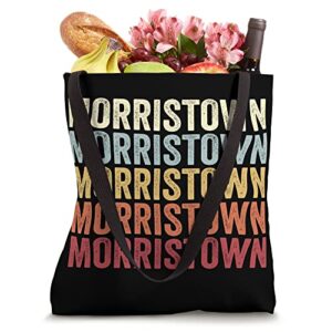 Morristown New Jersey Morristown NJ Retro Vintage Text Tote Bag