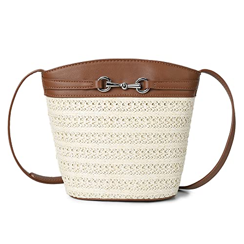 Gladdon Straw Purses for Women Mini Straw Summer Beach Shoulder Bags for Women Crossbody Wicker Woven Purse Small Clutch Rattan Bag