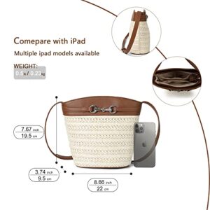 Gladdon Straw Purses for Women Mini Straw Summer Beach Shoulder Bags for Women Crossbody Wicker Woven Purse Small Clutch Rattan Bag