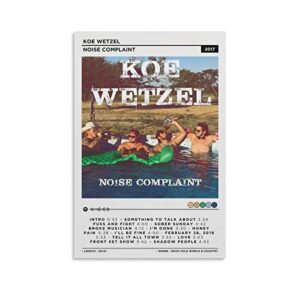 meetje koe poster wetzel – noise complaint canvas posters wall art bedroom office room decor gift dayosix unframe:12x18inch(30x45cm)