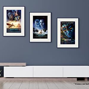 Avatar: The Way of Water Poster (2022), Avatar (2009) and the Re-Release Poster of Avatar, Set of 3 Movie Posters (11 x 17)