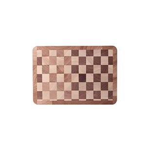 mmooco chopping board, creative chessboard cutting board wood chopping block moist-proof kitchen board