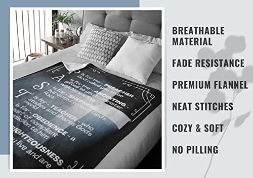 InnoBeta Pastor Appreciation Gifts for Men, Throw Blanket, Presents for Christmas, Pastor Appreciation Day, Birthday, Father's Day - 50" x 65" - Cross