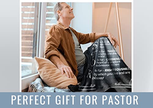 InnoBeta Pastor Appreciation Gifts for Men, Throw Blanket, Presents for Christmas, Pastor Appreciation Day, Birthday, Father's Day - 50" x 65" - Cross