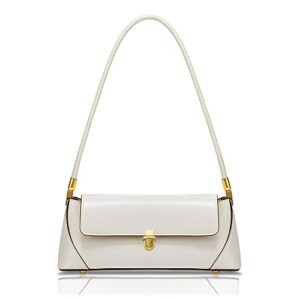 cuiab retro clutch handbag,mini purse shoulder bag for women,classic clutch shoulder tote handbag vintage shoulder bag, (mousse white)