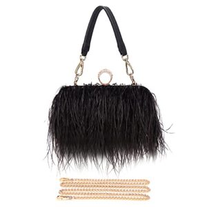 feather purse feather clutch feather bag ostrich clutch feather bags for women handbag with feathers ostrich feather purse purse with feathers bag with feathers feather evening bag feather handbag