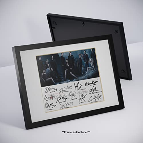 Ikonic Fotohaus The Vampire Diaries X the Originals Ian Somerhalder Joseph Morgan TV Cast Signed Photo Autograph Print Wall Art Home Decor