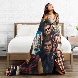 Throw Blankets Soft Flannel Blanket Warm Anti-Pilling Bedding Travel Blankets Sofa Bed Air Conditioning Blanket Gifts 50"x40"