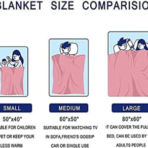 Throw Blankets Soft Flannel Blanket Warm Anti-Pilling Bedding Travel Blankets Sofa Bed Air Conditioning Blanket Gifts 50"x40"